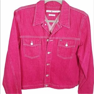 Tommy Hilfiger pink jean jacket